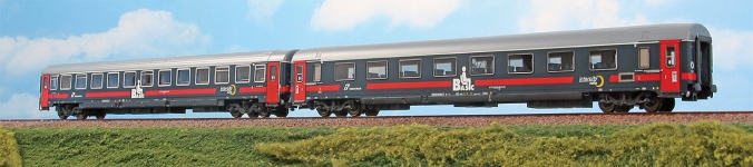 ACME 55274 - H0 - 2-tlg. Set Personenwagen IC Notte, FS, Ep. VI - Set 1